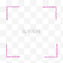 春节边框设计图片_紫色花纹花边传统边框元素