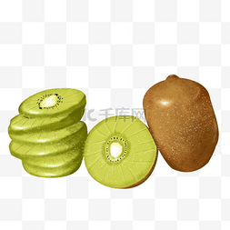 养生绿色健康图片_绿色水果奇异果猕猴桃健康天然食