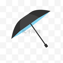 蓝色的太阳伞图片_蓝色的伞免抠素材