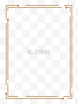 中国风背景分层图片_金色海报边框png下载