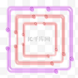 双十二图片_618边框霓虹灯促销图标装饰图案