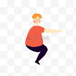 健身房运动卡图片_男生在做下蹲运动健身