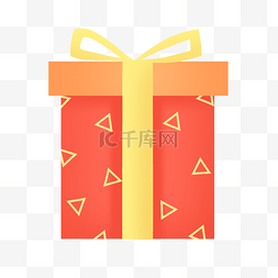 红色三角形图片_红色三角形图案礼盒礼物