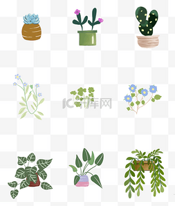 ins风格叶子图片_小清新版本的绿色植物装饰画