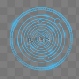 圆形魔法光环图案PSD透明底