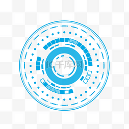 矢量商务科技边框图片_蓝色渐变科技线条科技风边框元素