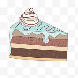 卡通手绘巧克力蛋糕