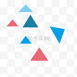 现代几何斑驳不规则三角形