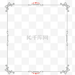 结婚邀请函图片_结婚邀请函边框免抠图