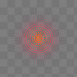 创意圆圈素材图片_科技彩色密集渐变圆点元素