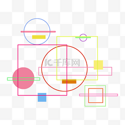 彩色不规则背景图插画