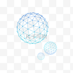 球体科技图片_点线结构抽象创意球体