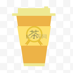 黄色系奶茶果汁饮料