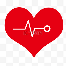 健康医疗素材图片_红色爱心公益图标