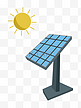 太阳能发电站插画