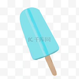 冰棍蓝色图片_ 蓝色的薄荷冰棍 