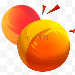 两个玩具气球插画