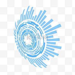 柱状logo图片_科技感柱状体几何形状半圆体大数