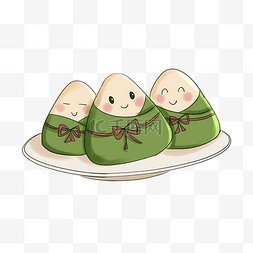 可爱的端午节粽子插图