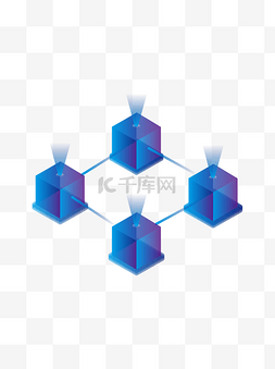 两大区块图片_2.5D区块链矩阵