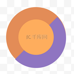 彩色数据圆环图片_彩色创意百分比元素