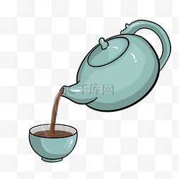 中国文化图图片_茶陶瓷茶具倒茶红茶