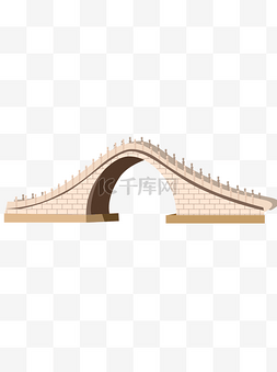 木桥图片图片_简约褐色木桥装饰元素