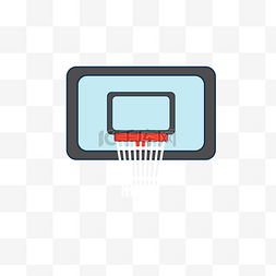 篮球框图片_矢量卡通风格篮球框png