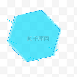 商务办公科技感对话框不规则多边