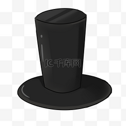 漂亮礼帽图片_黑色高帽子
