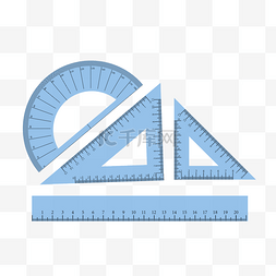 角度标尺图片_学生学习尺子套装高清图
