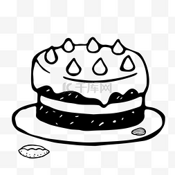 卡通蛋糕图片_涂鸦风61蛋糕设计素材