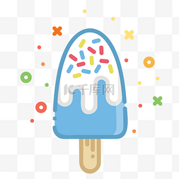 mbe风格冰淇淋图片_mbe风格卡通夏日冰淇淋素材