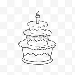 节日蜡烛图片图片_蛋糕通用词生日蛋糕简笔画