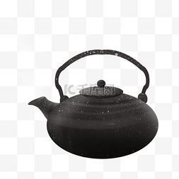 一个古典的茶壶免抠图