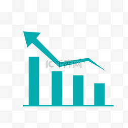 商务图片_商务矢量数据蓝色上升柱状图分析