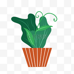 植物绿色免费下载图片_手绘绿植盆栽免费下载