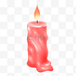 燃烧融化蜡烛