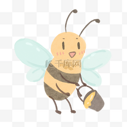 大自然可爱小蜜蜂采蜜