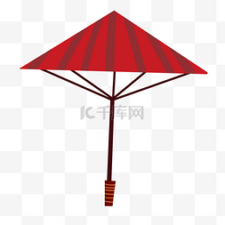 日式雨伞图片_日式红色雨伞