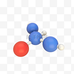 球体图片_黑色乙酸分子形状素材