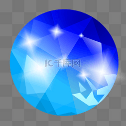 高贵大方图片_圆形蓝色钻石