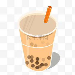 奶茶餐饮图片_插画餐饮类奶茶素材