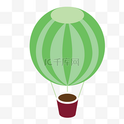 绿色氢图片_ 绿色热气球 