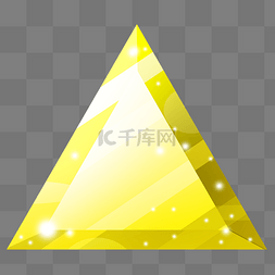 三角钻石图片_黄色三角宝石 