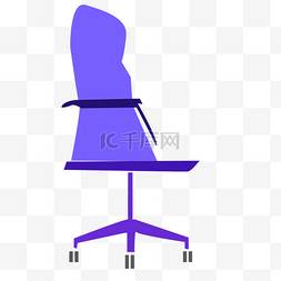 扁平插画紫色图片_紫色创意沙发椅子元素
