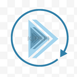 指示箭头元素图片_科技播放器风格箭头方向指示工具