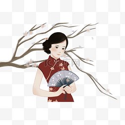 美女图片_古风古典江南美女插画