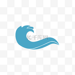 logo设计图片_海面浪花图标