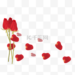 玫瑰花瓣海报图片_玫瑰花瓣png素材